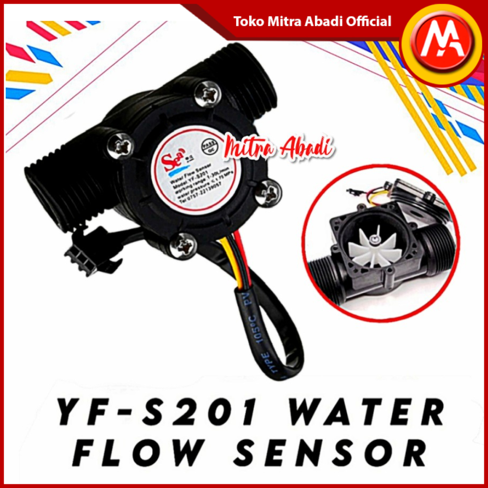 Jual Sensor Aliran Arus Air / Water Flow Sensor YF-S201 | Shopee Indonesia