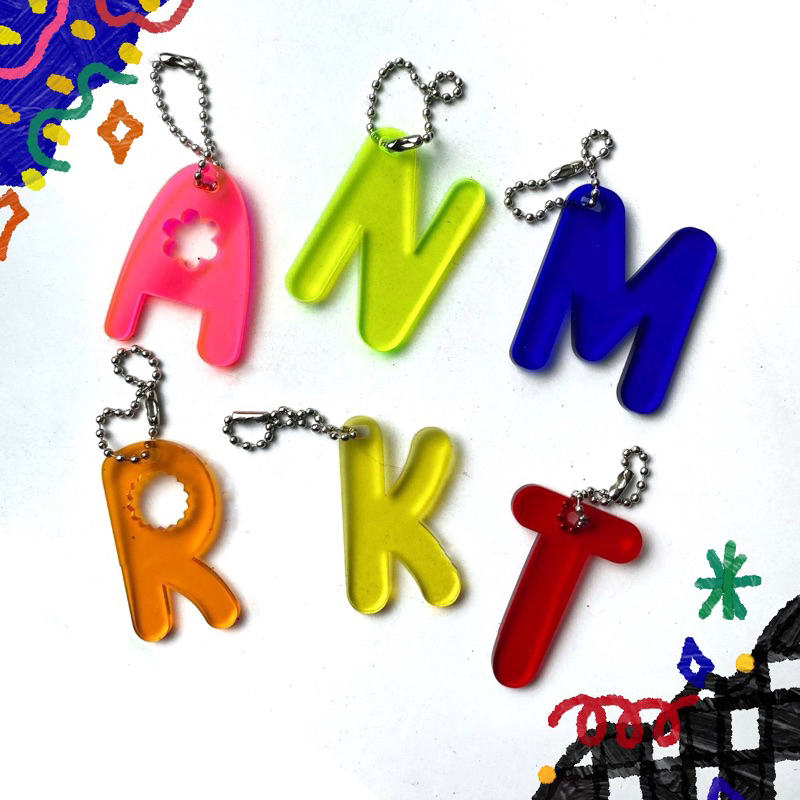 Jual Alphabet keychain acrylic | Shopee Indonesia