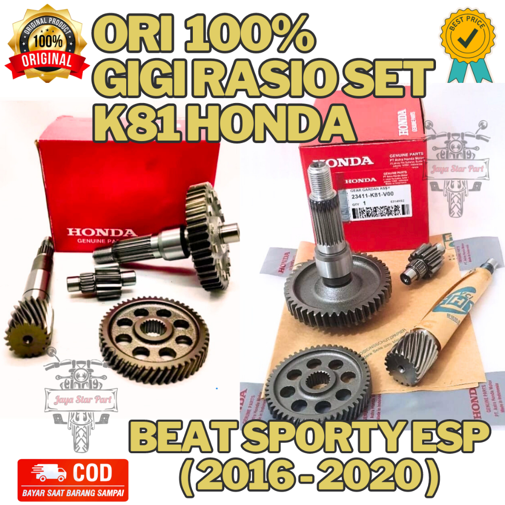Jual ORIGINAL ASLI HONDA GIGI RASIO SET KODE K81 KUALITAS DAN DI JAMIN ...