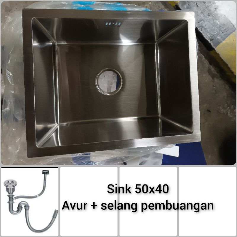 Jual Kitchen Sink Undermount Volk Ukuran X Stainless Shopee Indonesia