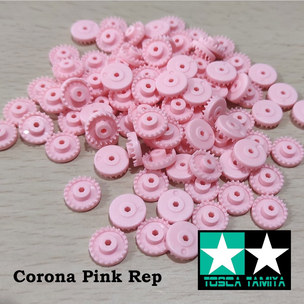 Jual GIR CORONA REP TAMIYA 94691 G-13 HJH GEAR CORONA PINK ( 10 PCS