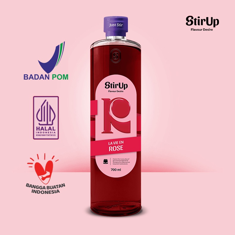 Jual StirUp La Vie En Rose - Gourmet Syrup Rasa Mawar - Glass | Shopee ...