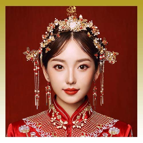 Jual WED Hair Piece Set / Aksesoris Rambut Tusuk Konde Jepit Set ...