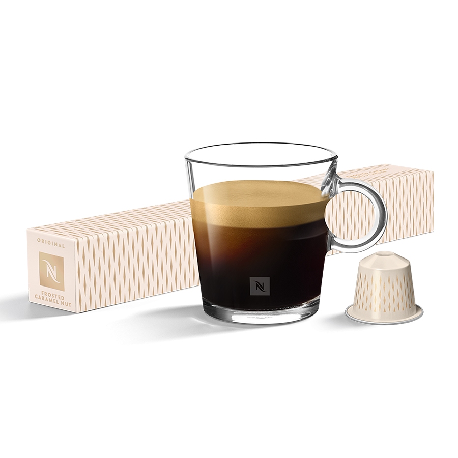 Jual Nespresso Festive Frosted Caramel Nuts Limited Edition Coffee Capsule / Kapsul Kopi 10
