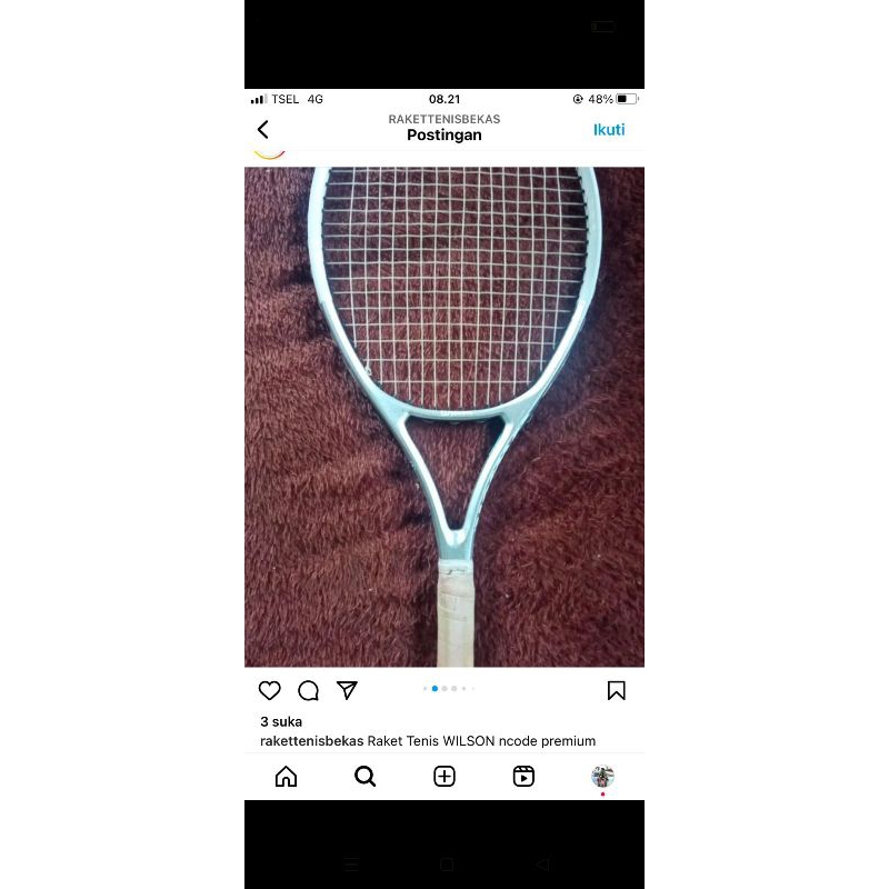 Jual raket tenis wilson ncode premium | Shopee Indonesia