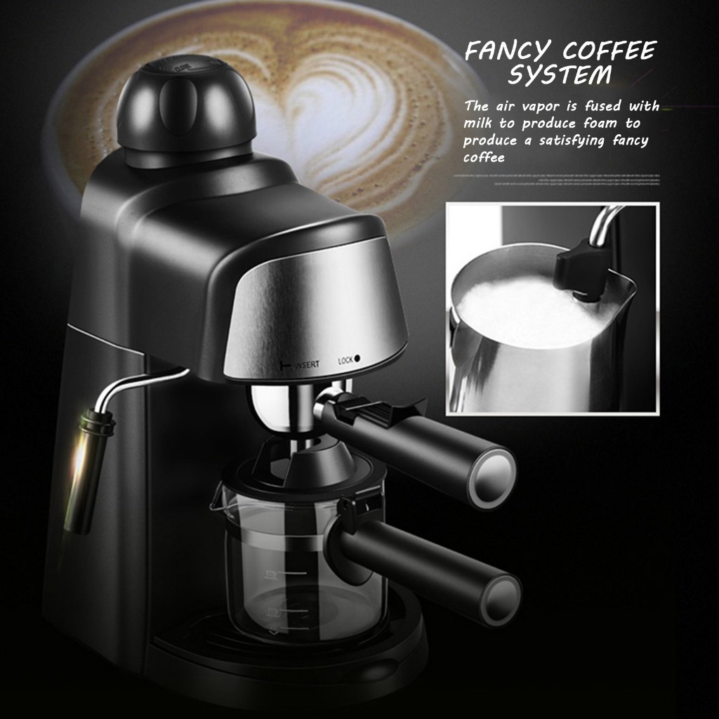 Jual Mesin Kopi Semi Automatic Espresso Coffe Machine 240ml 15 Bar ...