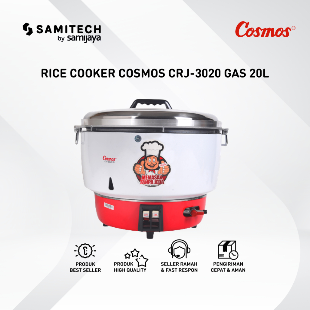 Jual RICE COOKER GAS COOKER COSMOS CRJ3020G / CRJ 3020G / 3020 G 20