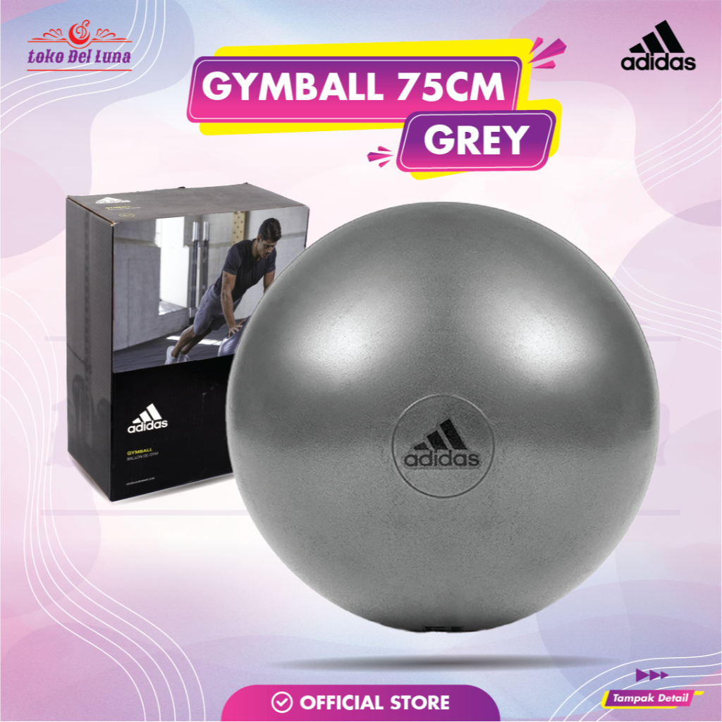 Jual ADIDAS Gymball 75cm Grey ADBL - 11247GR | Shopee Indonesia