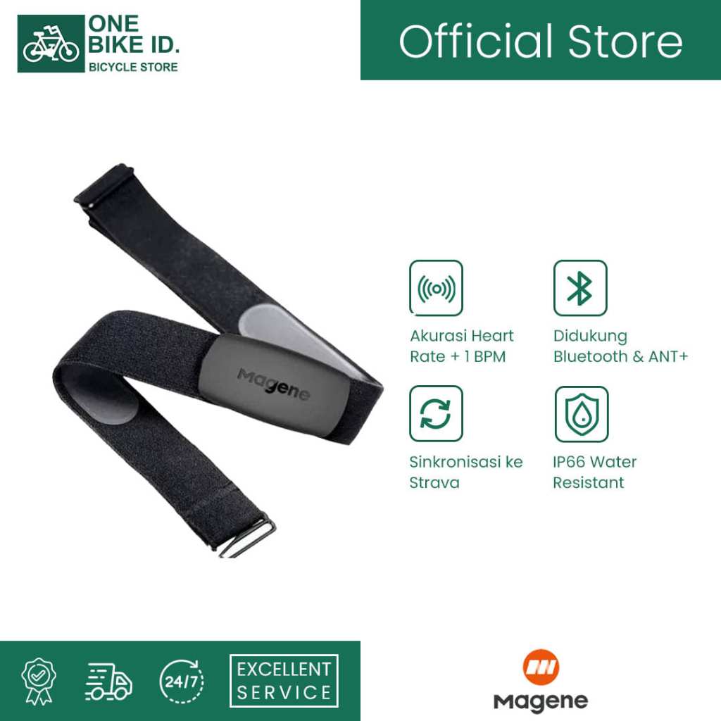 MAGENE H64 Heart Rate Sensor I Support Bluetooth ANT+ Original