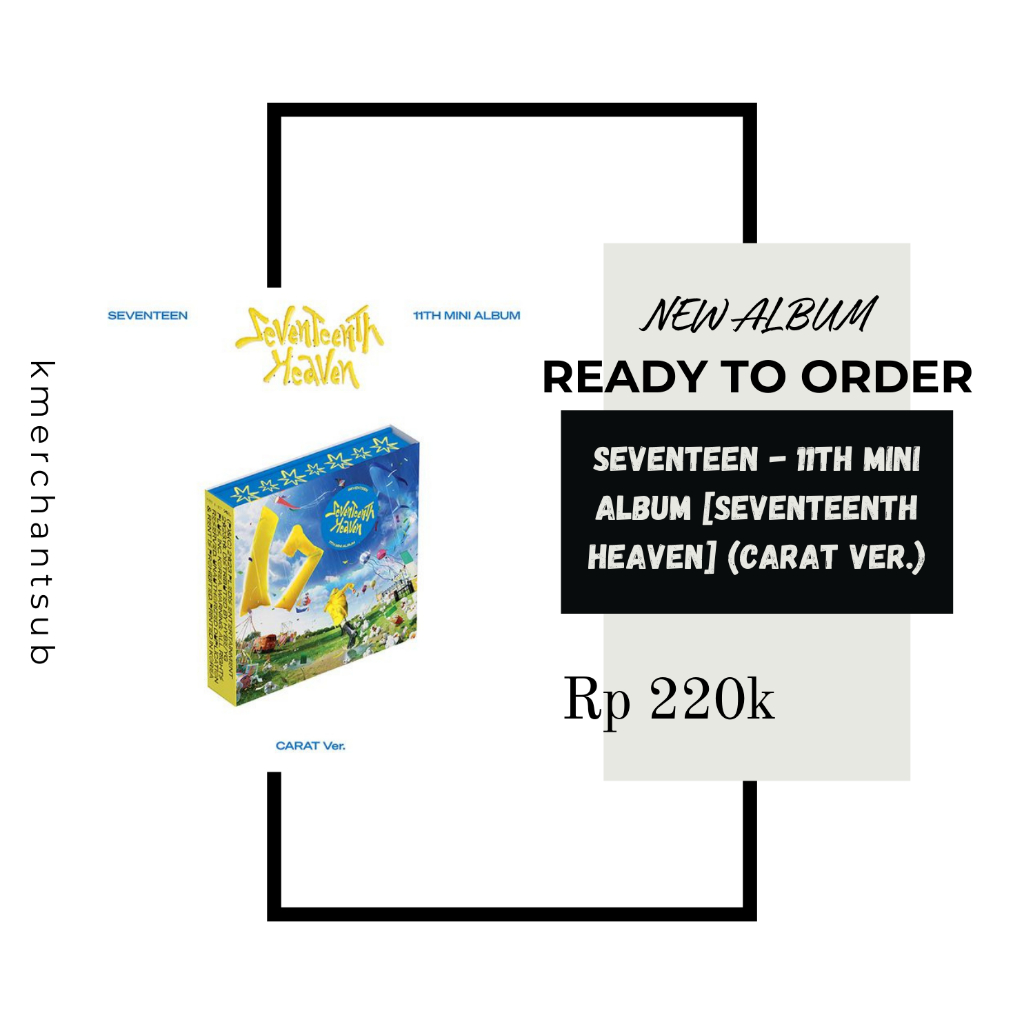 SEVENTEEN – Seventeenth Heaven (11° Mini Album) Versione CARAT – Raccoglitore, Libretto, CD E Photocard Casuali
