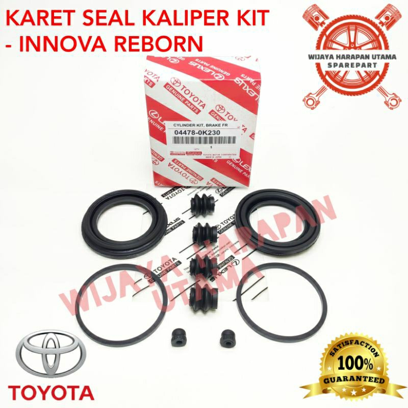 Jual Caliper Kaliper Kit Karet Seal Kit Rem Cakram Depan Innova Reborn ...