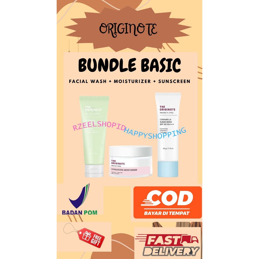 Jual The Originote Bundle Basic Skincare Facial Wash Moisturizer Sunscreen Shopee Indonesia 3872