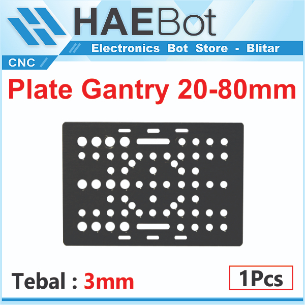 Jual Haebot Openbuilds Gantry Plate Plat T X X Aluminium Black Slider Mesin Cnc Aluminium