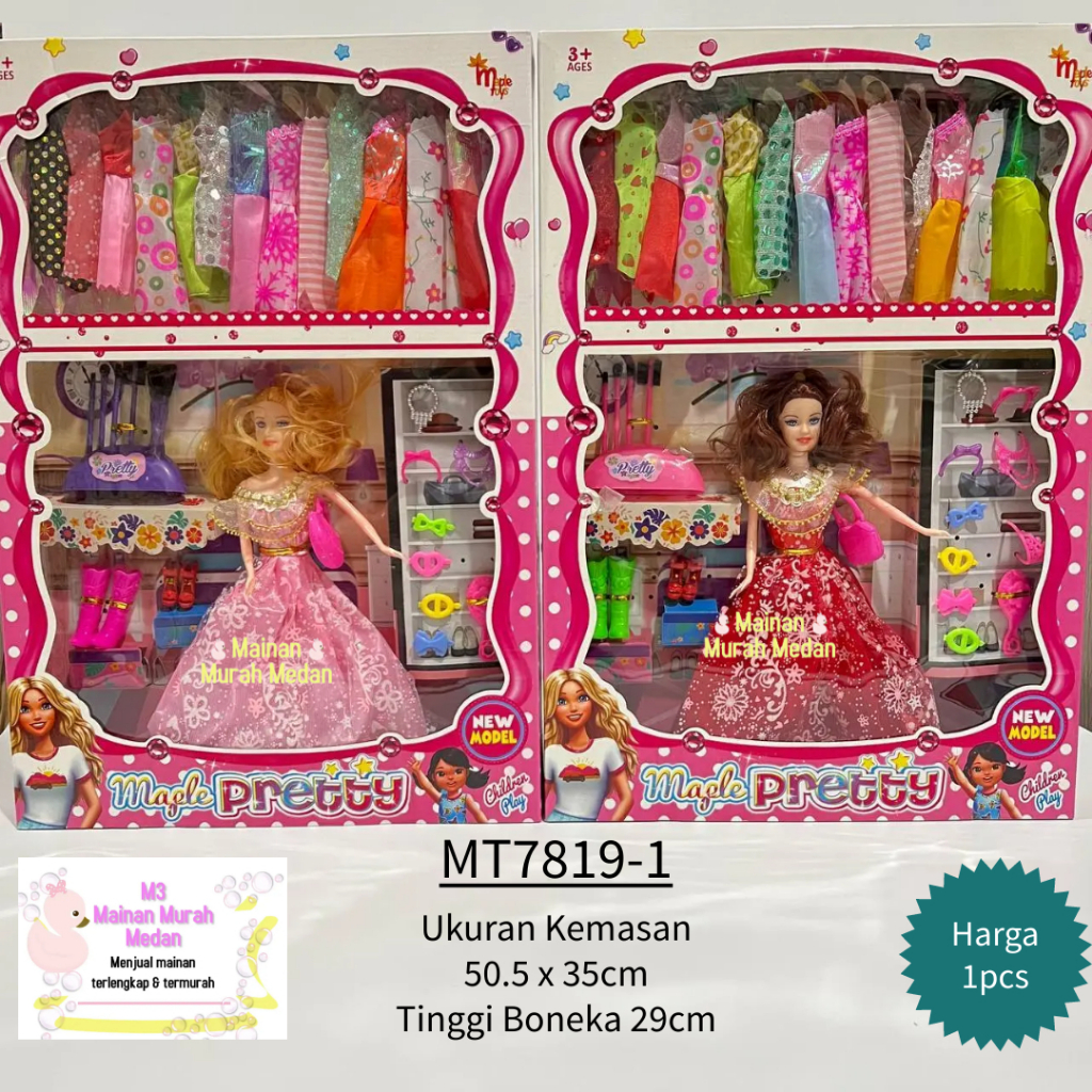 Jual M3 Mainan Anak Boneka Magle Pretty Beautiful/ Mainan Boneka