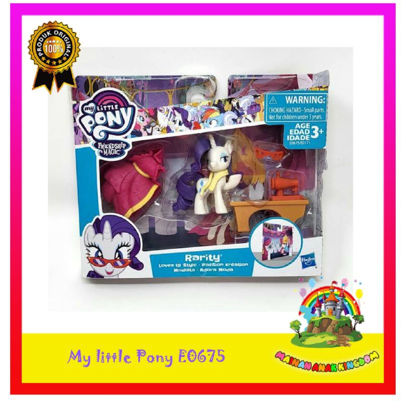 Jual My Little Pony Mini Rarity Loves to Style Figure Original Hasbro ...