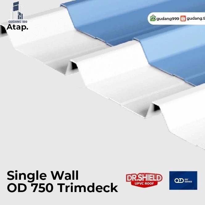 Jual Terbaru Atap Upvc Dr Shield Od Single Wall Trimdeck