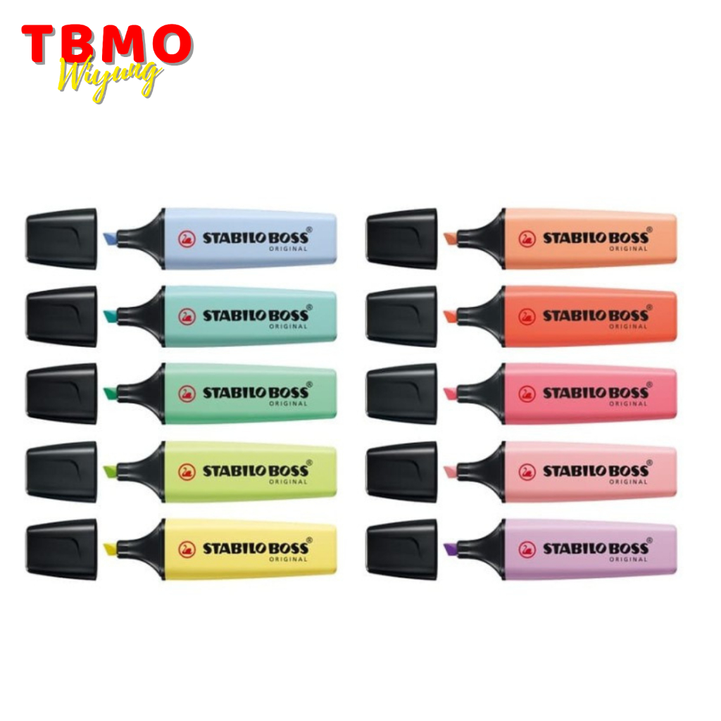 Jual Stabilo Boss Pastel Highlighter Warna Pastel - Pcs | Shopee Indonesia
