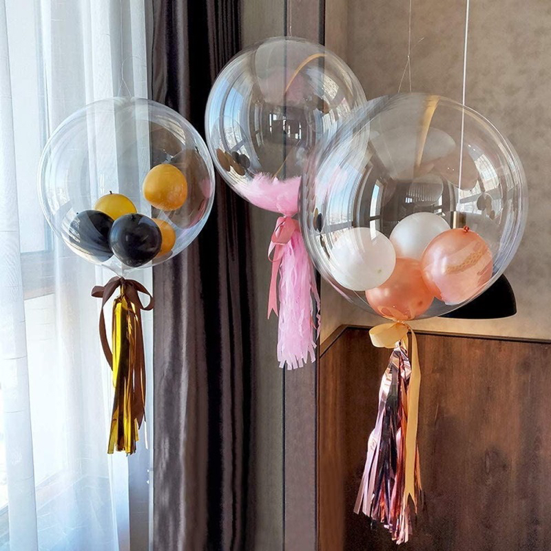 Jual Balon Bobo / Balon PVC Transparan 18 inch 24 inch SATUAN | Shopee ...