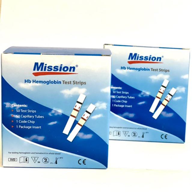 Jual HB MISSION HEMOGLOBIN Strip Untuk Pemeriksaan Hemoglobin | Shopee ...