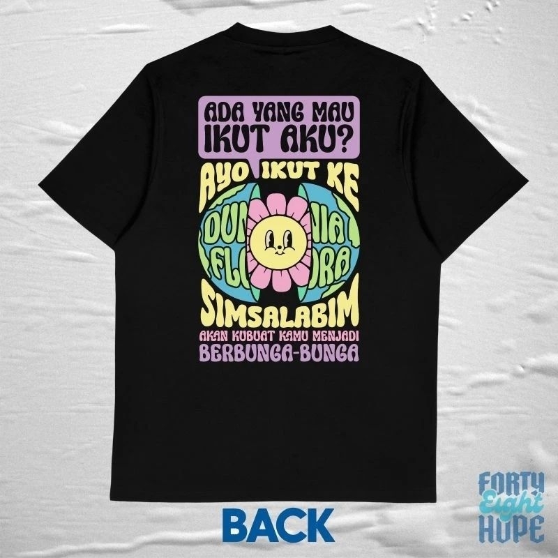 Jual Fan made Tshirt JKT48 [Jikoshoukai] Flora "FLORA'S WORLD