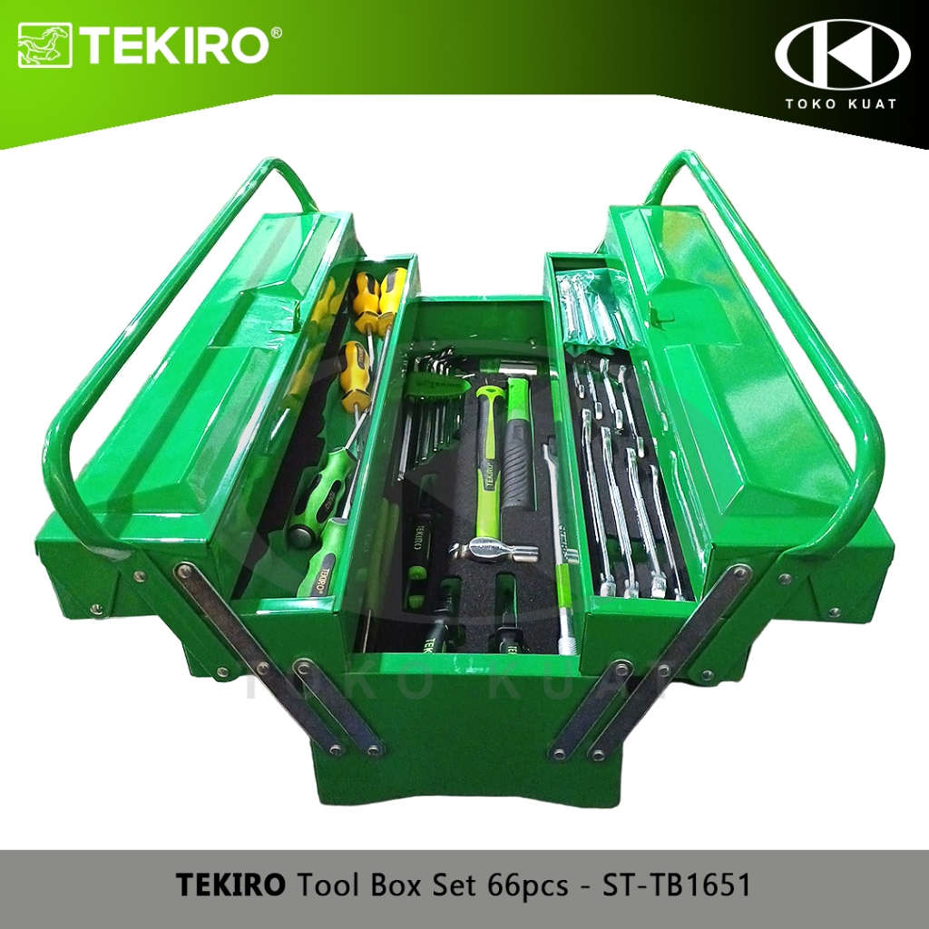 Jual TEKIRO Tool Box Set 66pcs / Tool Kit Set 66pcs Perkakas Bengkel