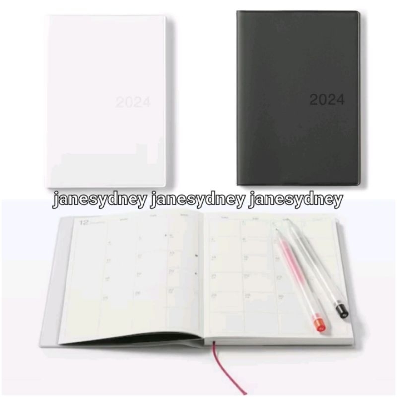 Jual Muji Schedule Book Monthly Weekly Agenda 2024 Diary B5 Planner A5