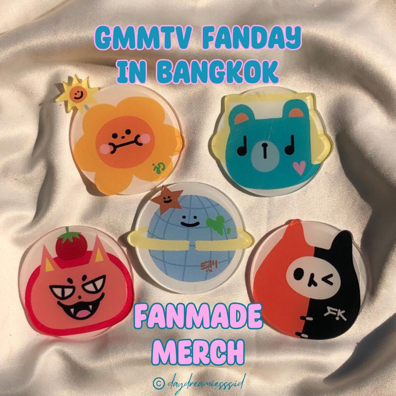 Jual ACRYLIC POP SOCKET AND KEYCHAIN GMMTV FANDAY CHARACTER IN BANGKOK ...