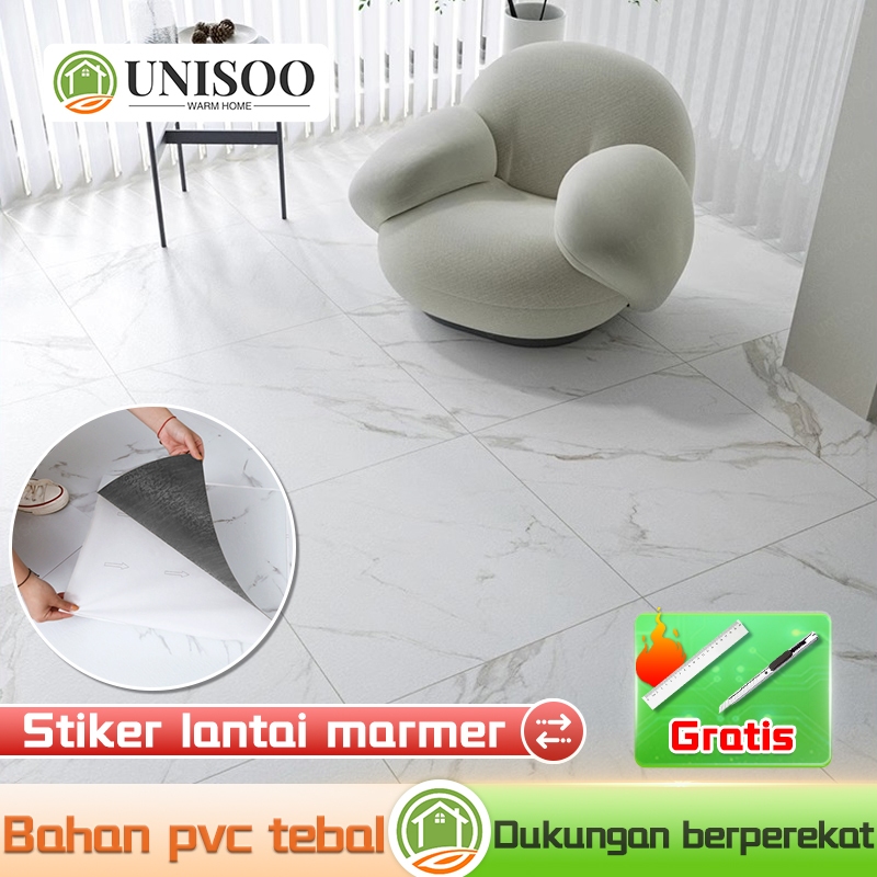 Jual STOK READY! Vinyl Lantai Marbel (31x31 cm ) Stiker Lantai Marmer