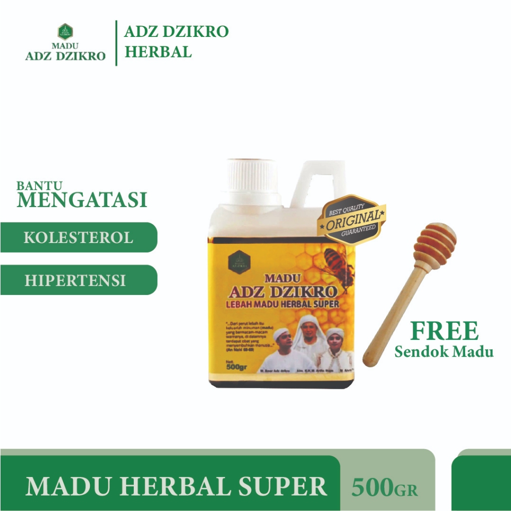 Jual Madu Herbal Super ADZ DZIKRO 500 Ml Shopee Indonesia