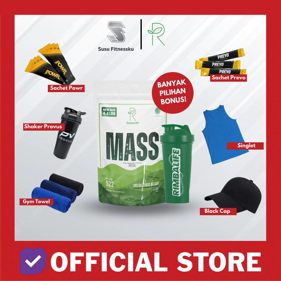 Jual Rimbalife Rimba Mass 2lbs Rimbamass 2lb 900 Gram Gainer Bulking