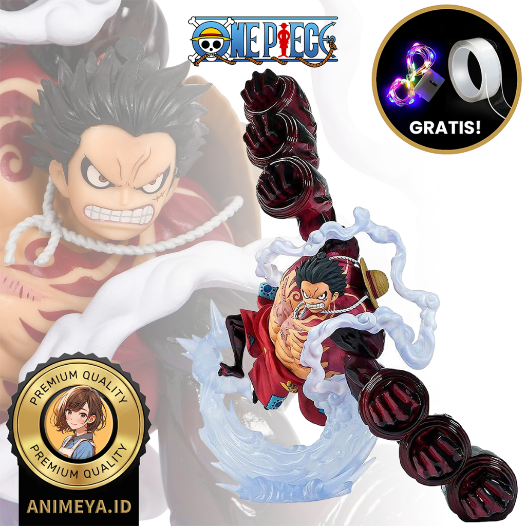 Banpresto - Figurine One Piece - Monkey D Luffy Gear 4 Two Dimensions Master Stars Piece 22cm - 4983164181333 Cranberry