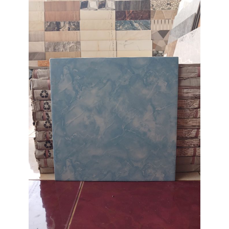 Jual Keramik 40x40 kw 1 Motif warna biru | Shopee Indonesia