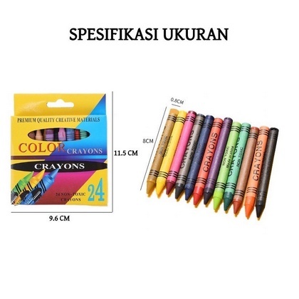 CRAYON ART 208 SET / PENSIL WARNA CRAYON ART SET MACAM WARNA MENGGAMBAR  MEWARNAI