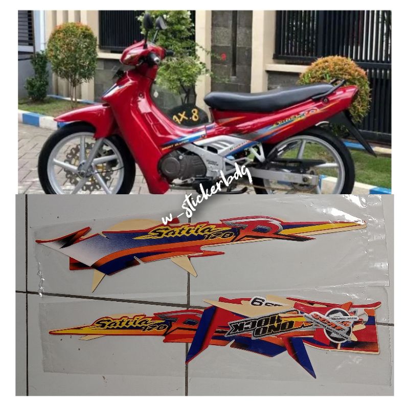 Jual Striping Stiker Suzuki Satria R Satria 120 R 1999 2000 Merah ...