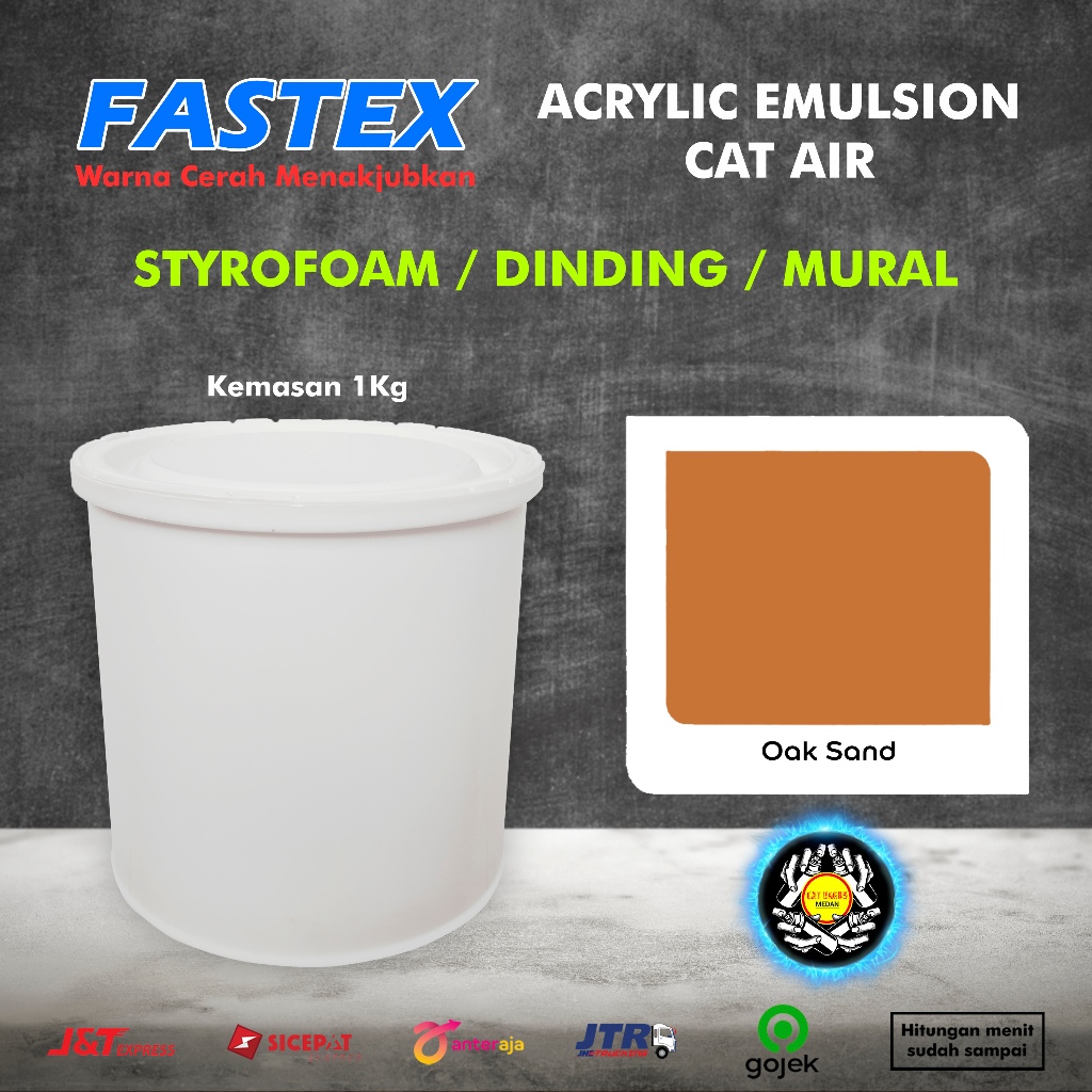 Jual CAT DINDING TEMBOK CAT STEROFOAM 1KG 819 OAK SAND WARNA COKLAT ...