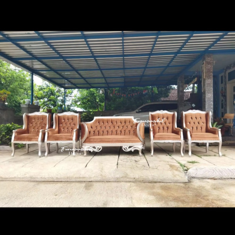 Jual Kursi Sofa Wedding Pelaminan Kapsul Kursi Wing Chair Kursi