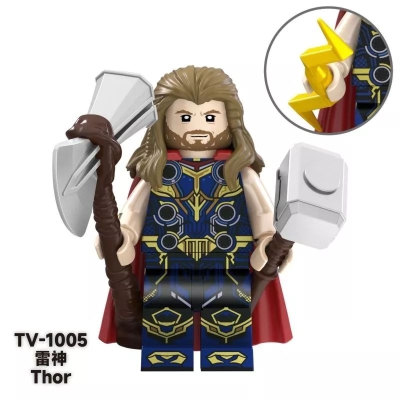 Jual Lego Thor With Mjolnir Plus Stormbreaker BONUS Lightning Zeus ...