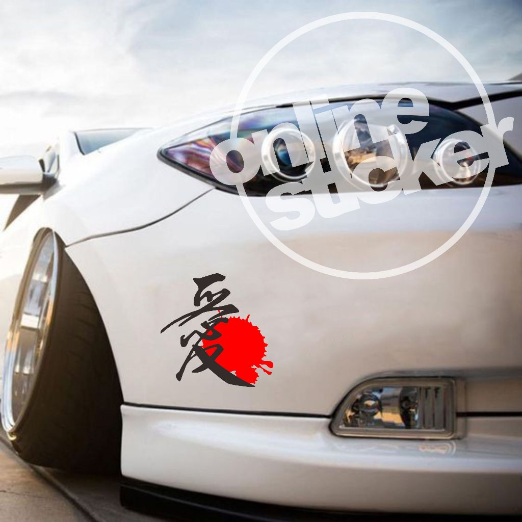 Jual Stiker Kanji Japan racing | cutiing menyala | Shopee Indonesia