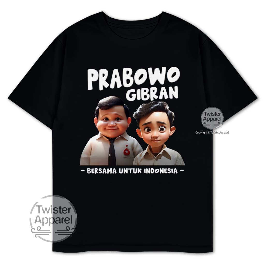 Jual Kaos Gemoy Prabowo Gibran Presiden 2024 Bersama Untuk Indonesia