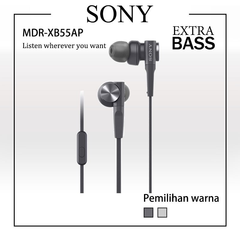 Jual Sony MDR-XB55AP In-Ear Headphone MDR-XB55AP EXTRA BASS™ Headphone ...