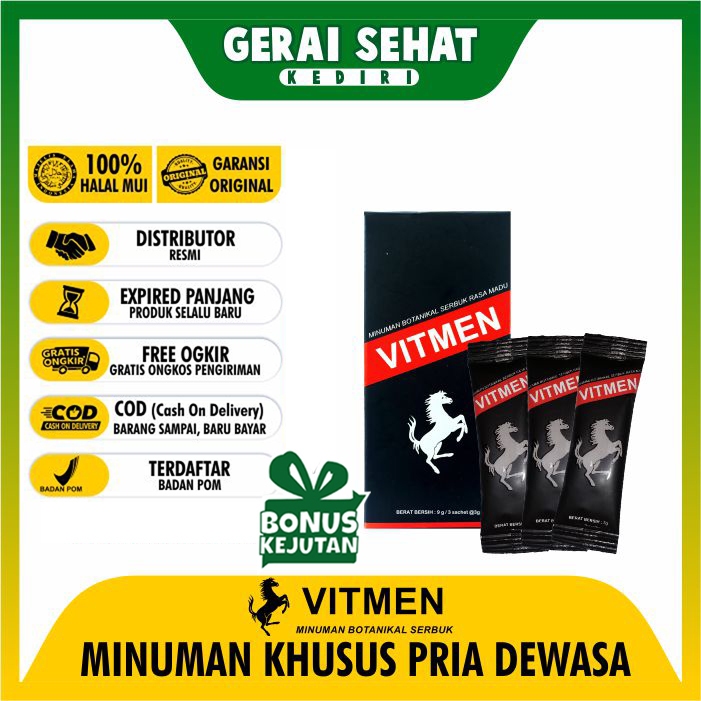 Jual Vitmen Kemasan 3 Sachet Herbal Minuman Kuat Pria Obat