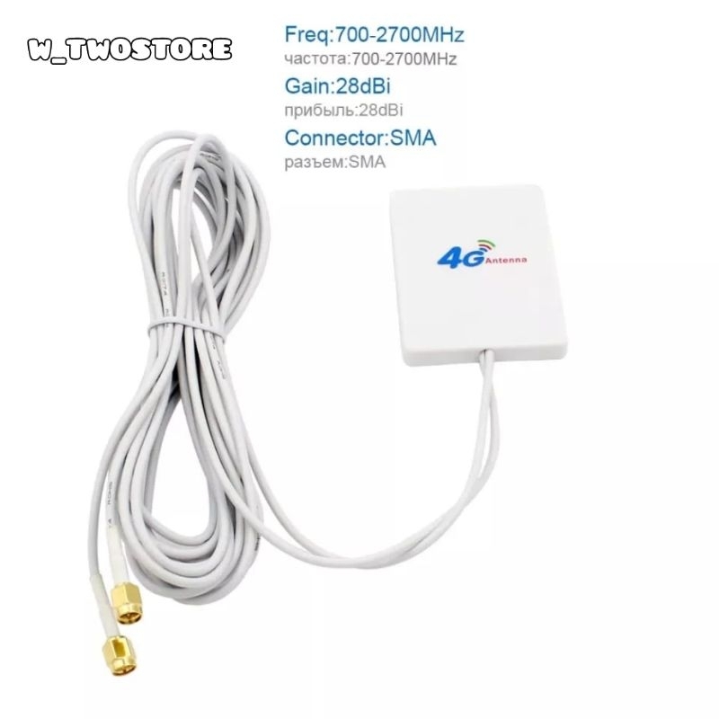 Jual Antena Eksternal 3G 4G LTE 28dBi SMA Connector with 2M | Shopee ...