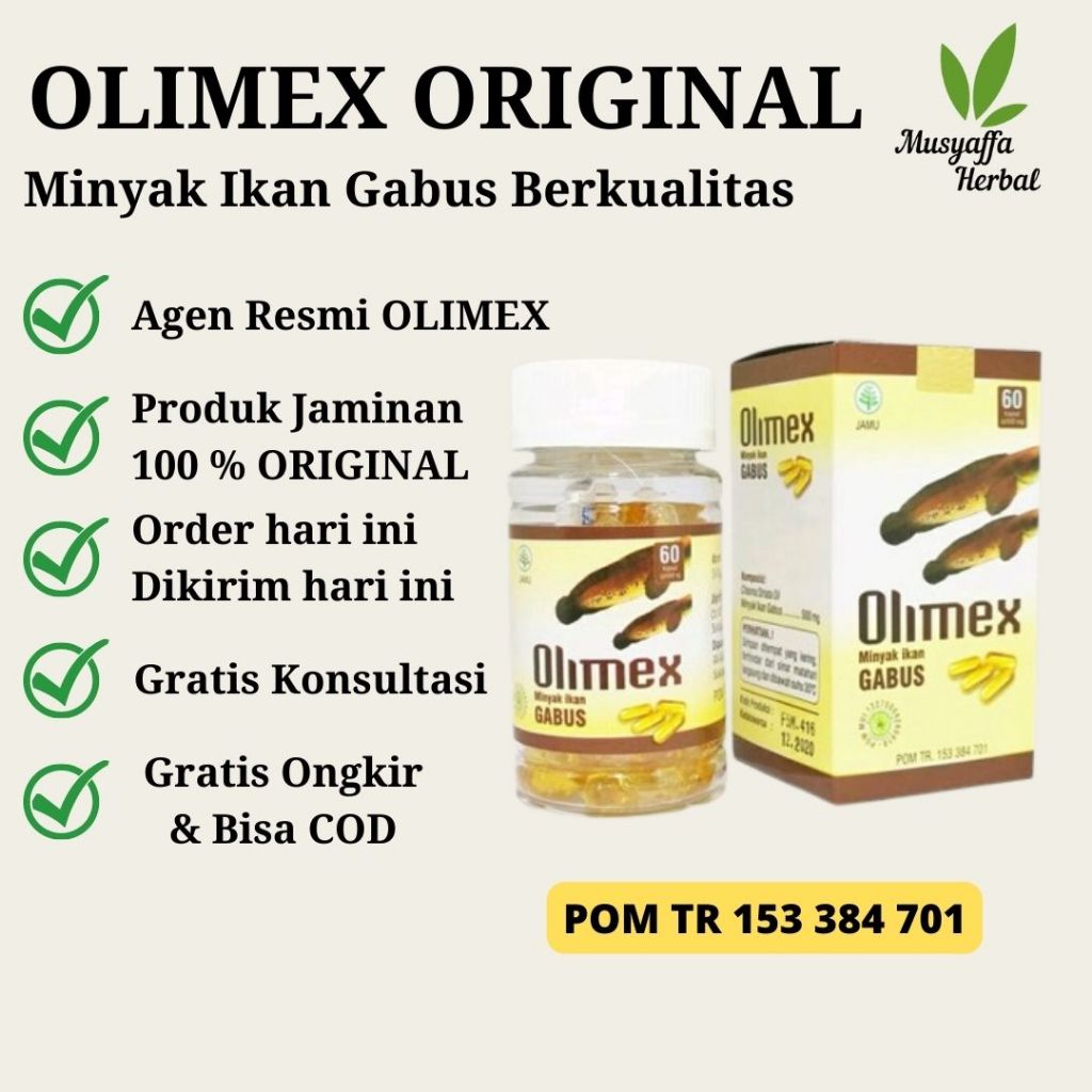 Jual Olimex Minyak Ikan Gabus Original Kapsul Shopee Indonesia