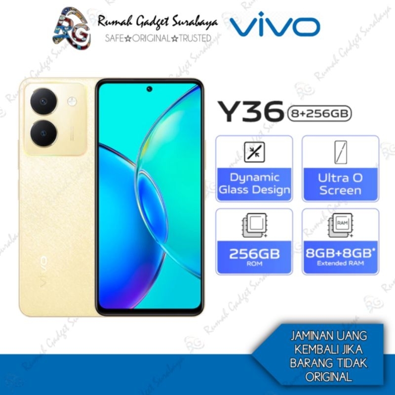 Jual Vivo Y36 8/256GB Original Bergaransi Resmi Vivo Indonesia | Shopee ...