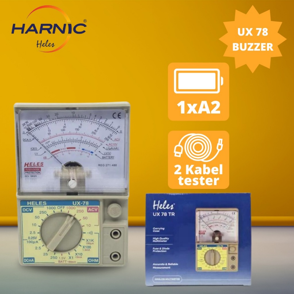 Jual MULTITESTER HELES UX 78 BUZZER ORI | Shopee Indonesia