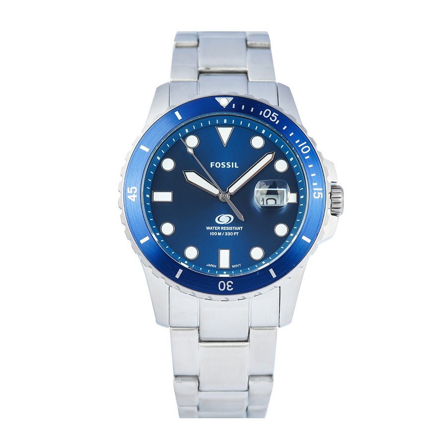 Jual Jam Tangan Pria FOSSIL Blue Dive Three-Hand FS6029 Blue Dial ...