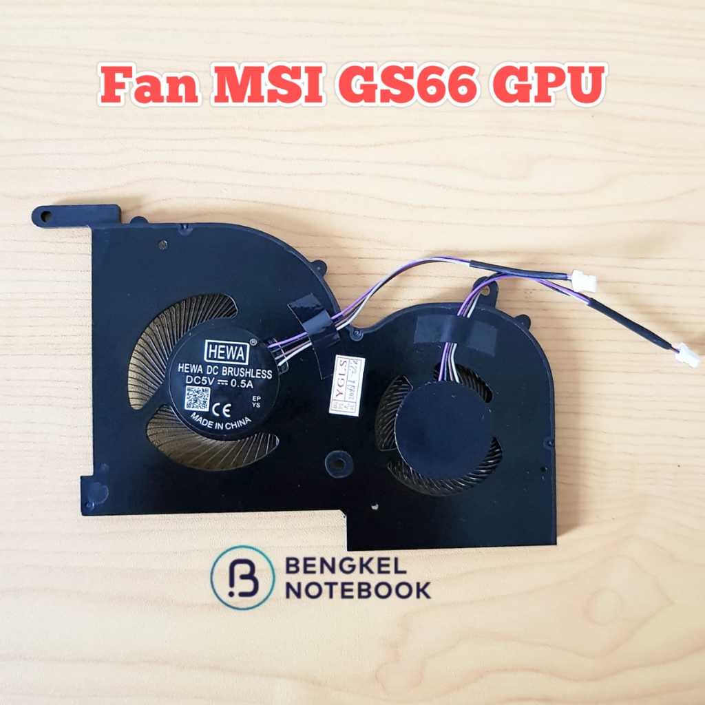 Ventola Di Raffreddamento CPU Per MSI GS66/WS66/P66, Modelli 10xx, BS5005HS-U4Q, 5V 1.0A. Ricambio Compatibile Per 16V1/16V2. (Non Adatto Per V4/V5/V6)