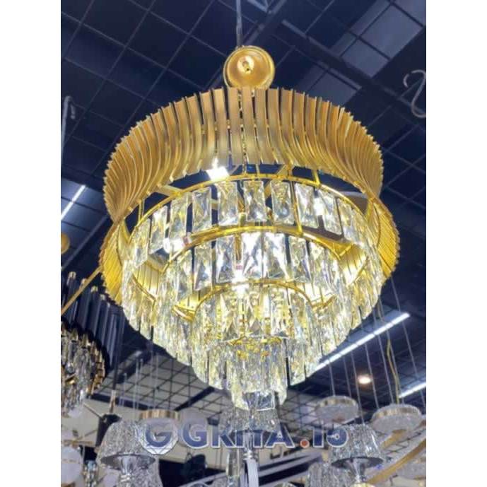 Jual Lampu Gantung Crystal Code : LP. Gantung 6600/500-GD | Shopee ...