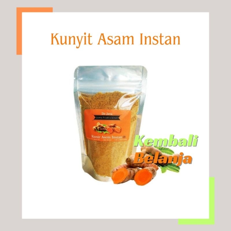 Jual Kunir Asem Instan 100 Gram Kunyit Asam De Java De Java Jamu