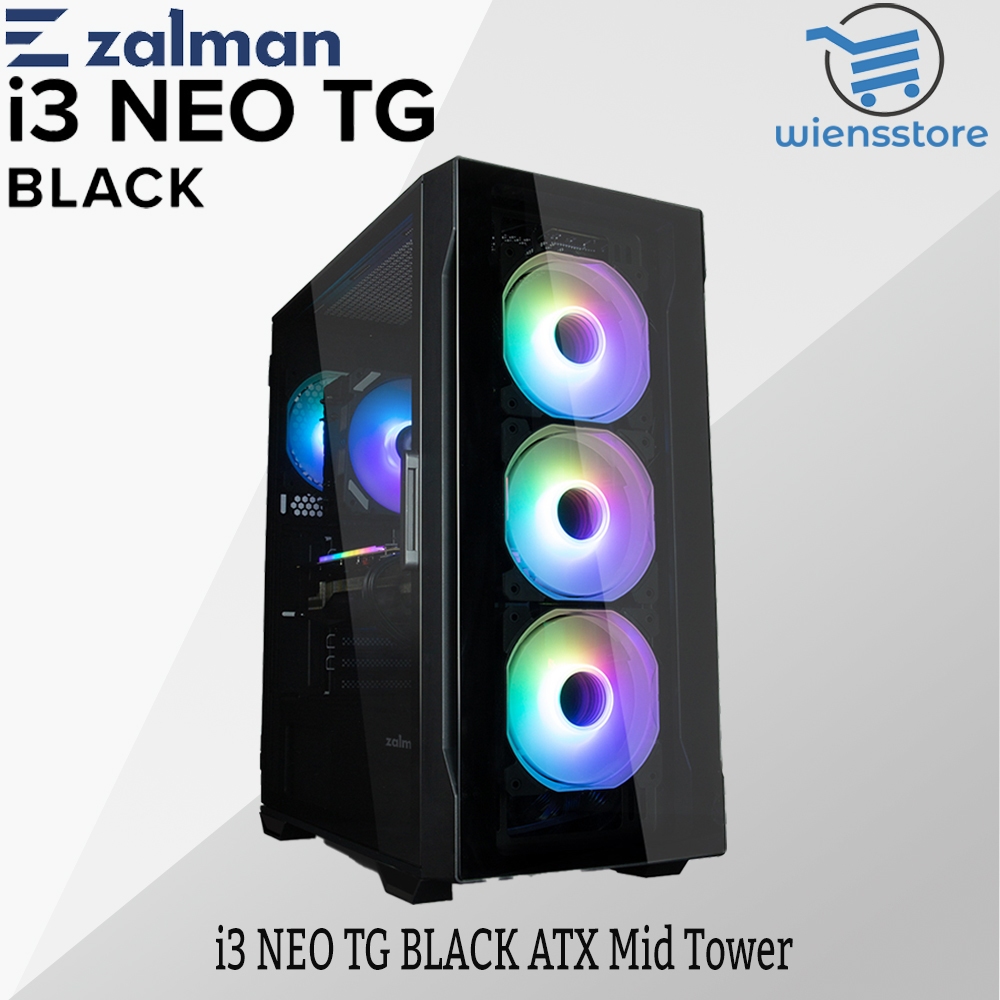 Jual ZALMAN i3 NEO TG Black Casing Komputer ATX MidTower Shopee Indonesia